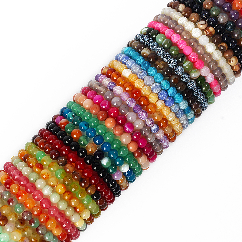 Yoga Fitness Tracker - Natural Stone Agates Bracelet for Women