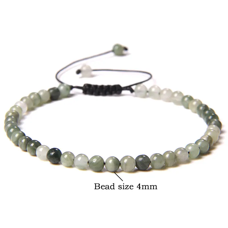 4mm Natural Stone Beads Braied - Yoga Fitness Tracker 리뷰 및 가격