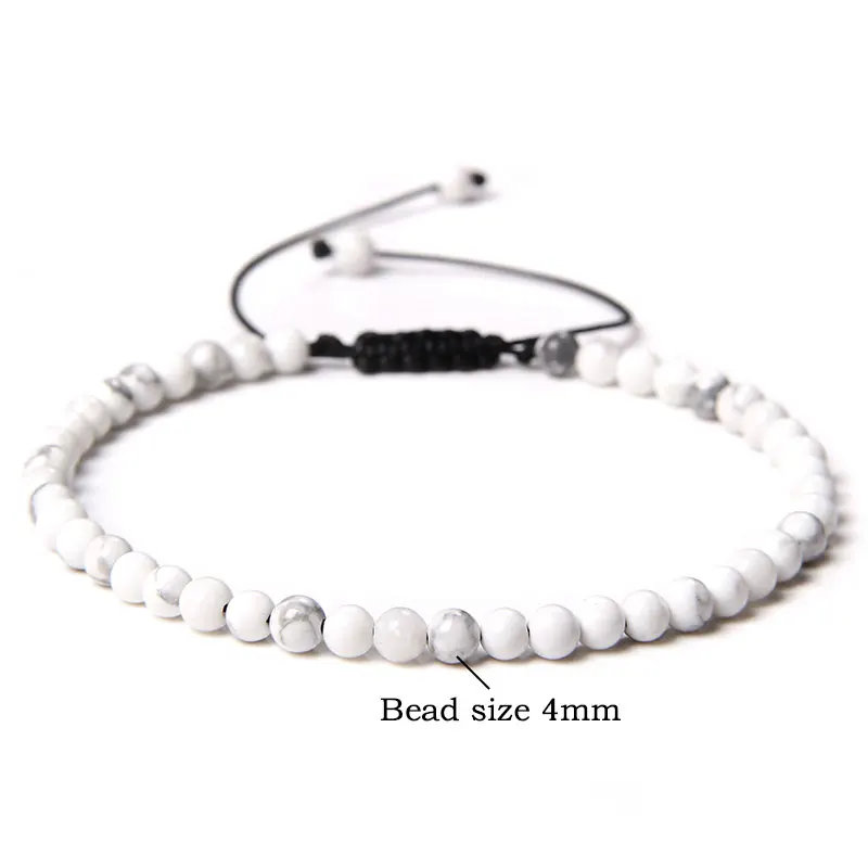 4mm Natural Stone Beads Braied - Yoga Fitness Tracker 리뷰 및 가격