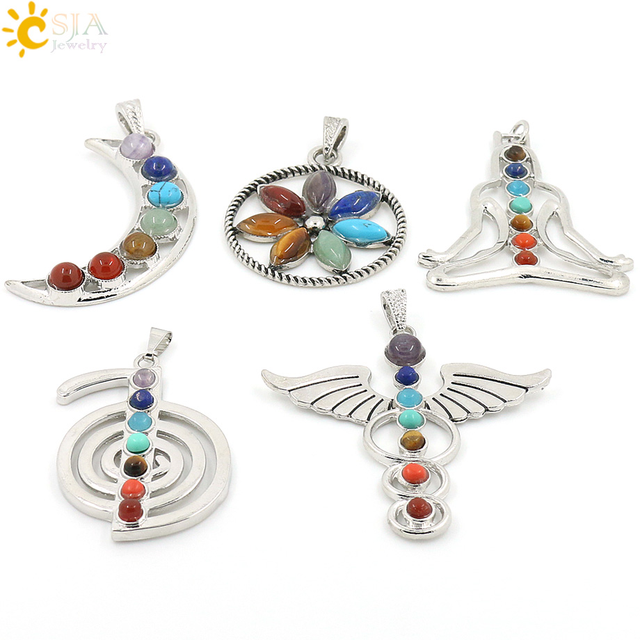 CSJA Chakras Natural Stone Cry - Yoga Health & Fitness Centre 리뷰 및 가격
