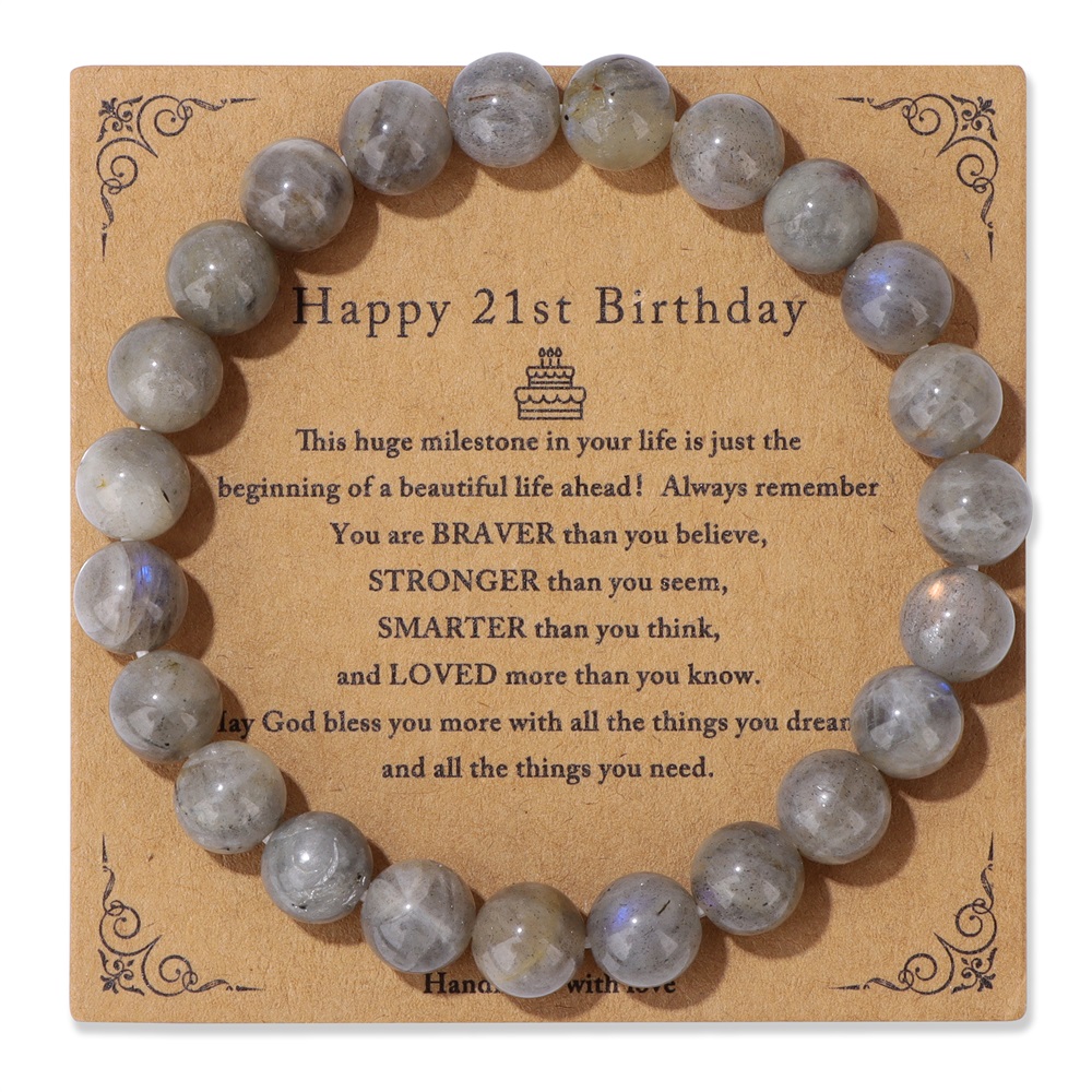 Natural Labradorite Bracelet 8 - Yoga Health & Fitness Centre 리뷰 및 가격