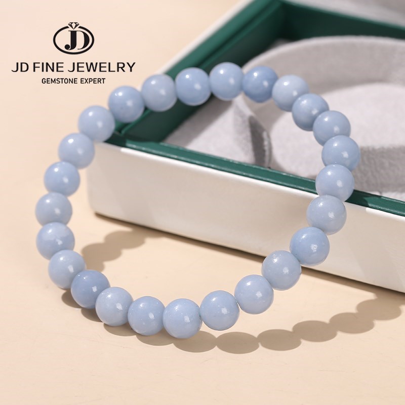 JD Natural Stone Blue Angelite - Yoga Fitness Tracker 리뷰 및 가격