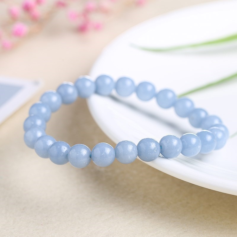 JD Natural Stone Blue Angelite - Yoga Fitness Tracker 리뷰 및 가격