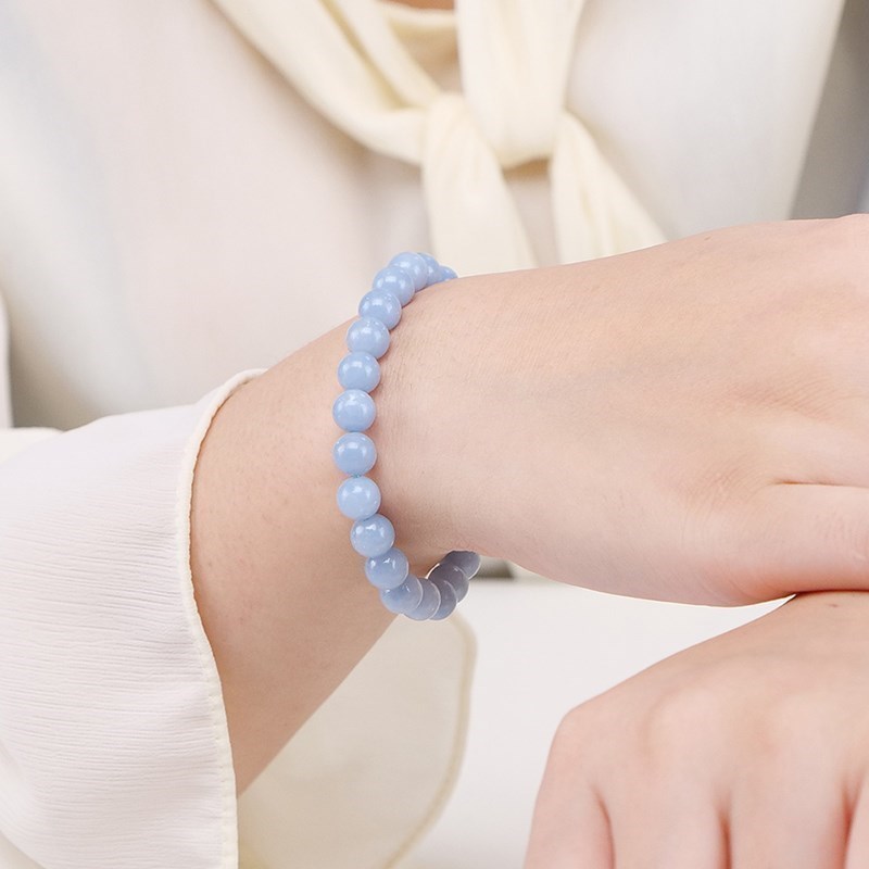 JD Natural Stone Blue Angelite - Yoga Fitness Tracker 리뷰 및 가격
