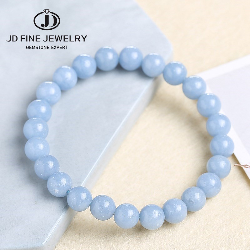 JD Natural Stone Blue Angelite - Yoga Fitness Tracker 리뷰 및 가격