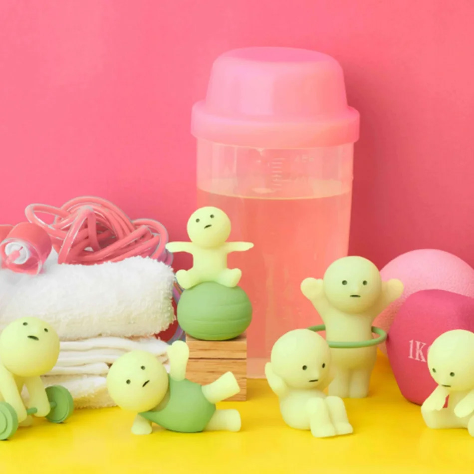 Glow In The Dark Mini Figure S - Yoga Fitness Tva 리뷰 및 가격