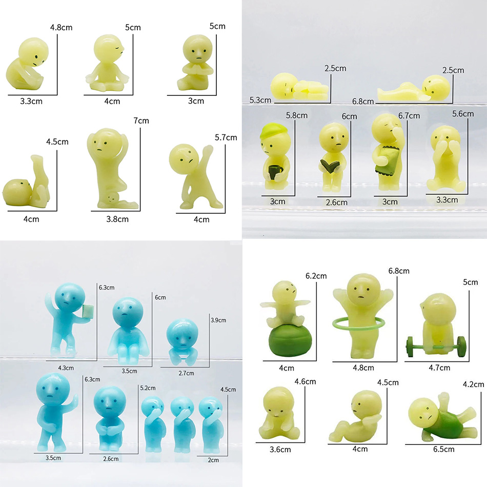 Glow In The Dark Mini Figure S - Yoga Fitness Tva 리뷰 및 가격