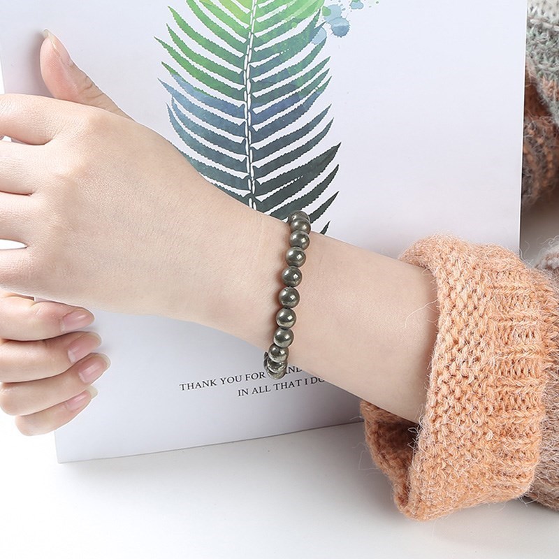 JD Natural Pyrite Bead Bracele - Yoga Fitness Tracker 리뷰 및 가격