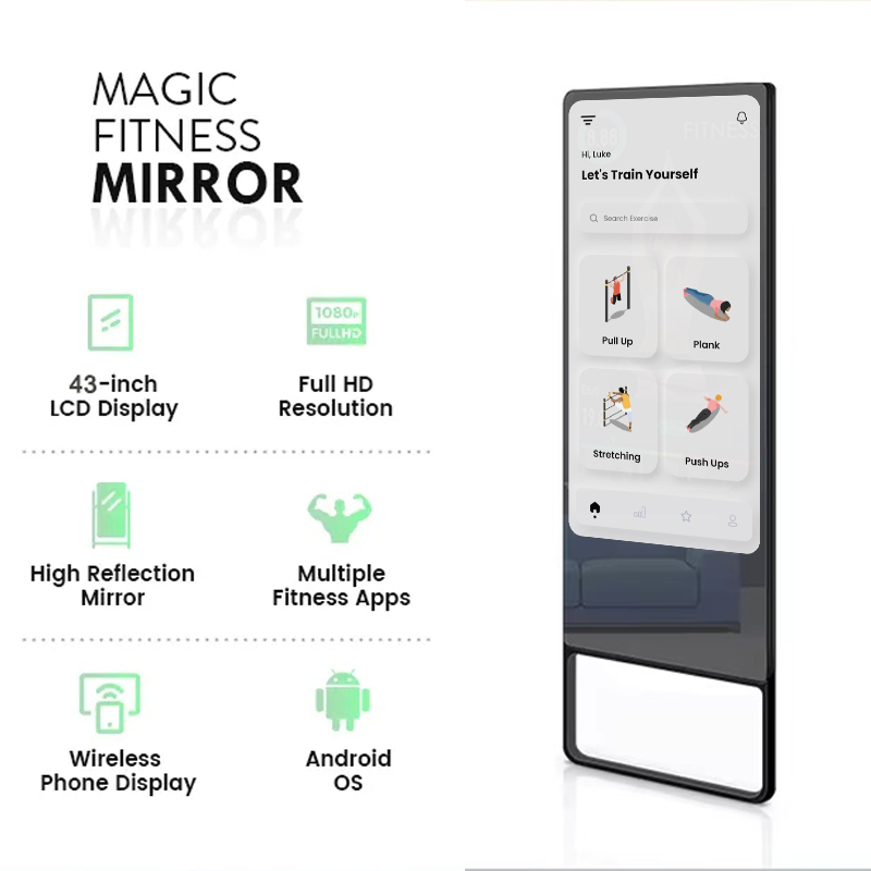 Hot Sale Smart Workout Mirror  - Yoga Fitness Tva 리뷰 및 가격