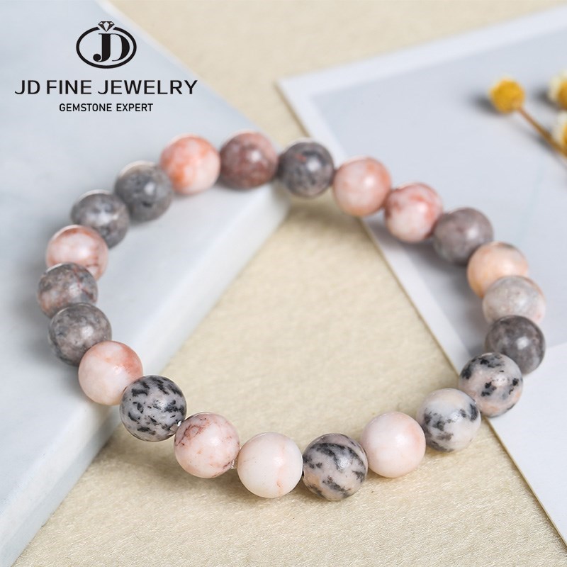 JD Natural Pink Zebra Jaspers  - Yoga Fitness Tracker 리뷰 및 가격