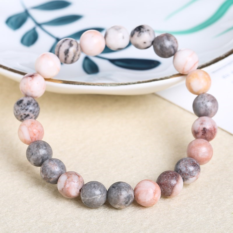 JD Natural Pink Zebra Jaspers  - Yoga Fitness Tracker 리뷰 및 가격
