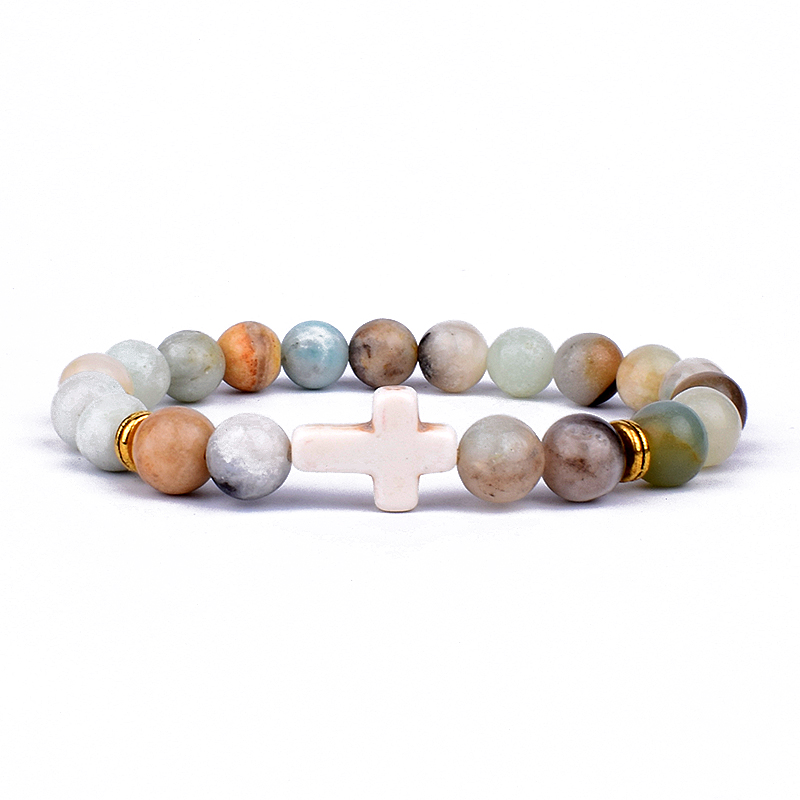 Trendy Jesus Cross Charm Blue  - Yoga Fitness Tracker 리뷰 및 가격