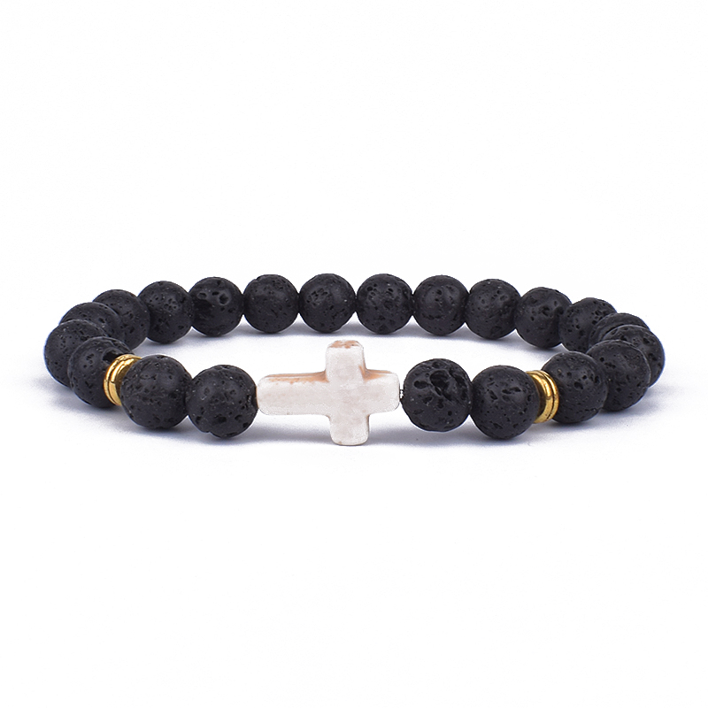 Trendy Jesus Cross Charm Blue  - Yoga Fitness Tracker 리뷰 및 가격