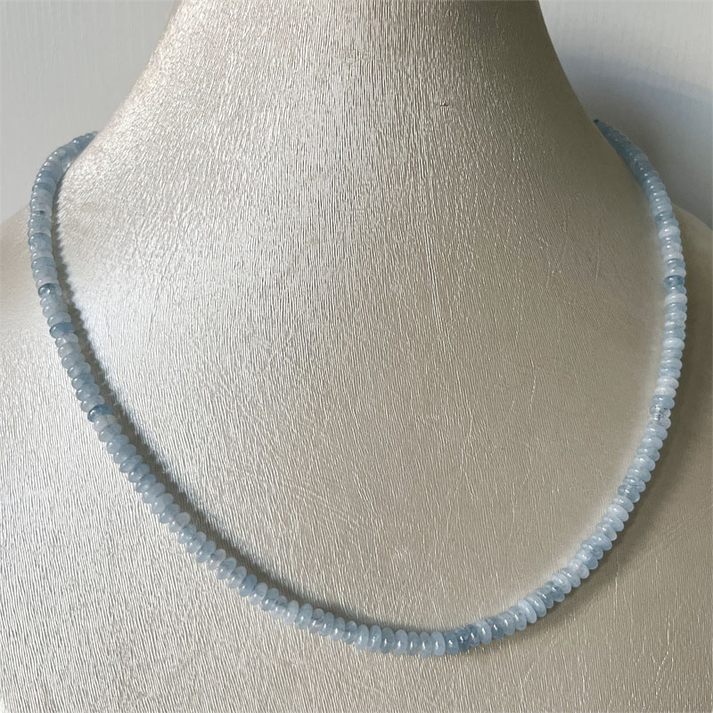 2*4MM Aquamrine Necklace Natur - Yoga Health & Fitness Centre 리뷰 및 가격