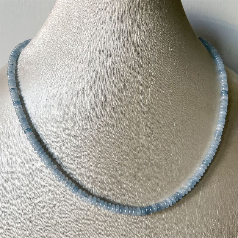 2*4MM Aquamrine Necklace Natur - Yoga Health & Fitness Centre 리뷰 및 가격