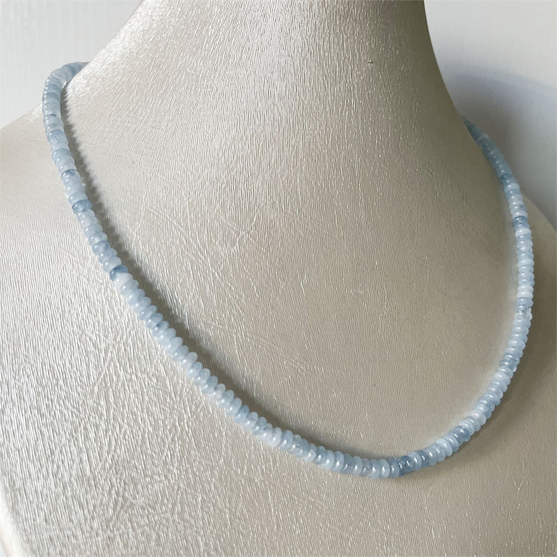 2*4MM Aquamrine Necklace Natur - Yoga Health & Fitness Centre 리뷰 및 가격