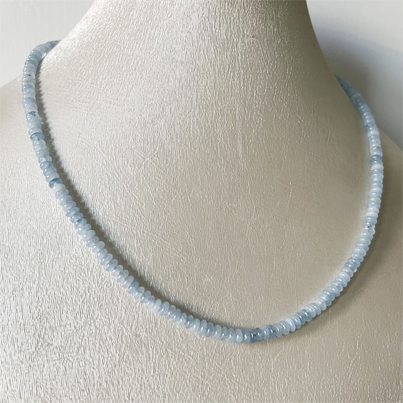 2*4MM Aquamrine Necklace Natur - Yoga Health & Fitness Centre 리뷰 및 가격