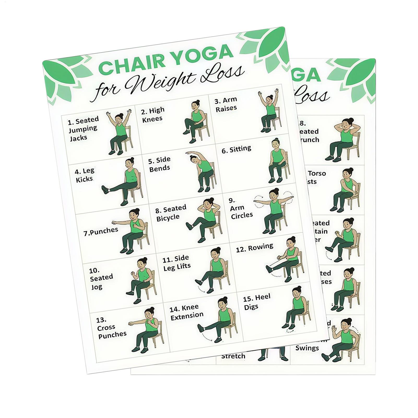 2 PCS Yoga Poster Home Exercis - Yoga Health & Fitness Centre 리뷰 및 가격