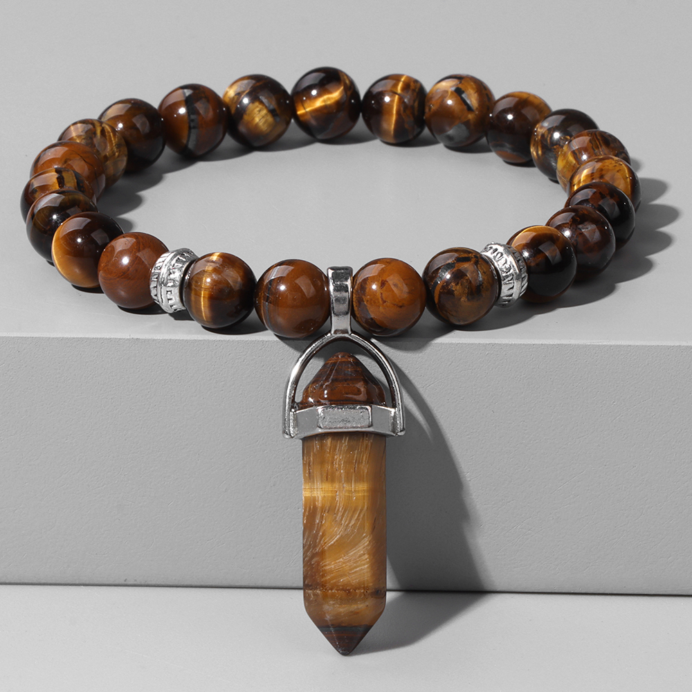 Natural Tiger Eye Stone Bracel - Yoga Fitness Tracker 리뷰 및 가격